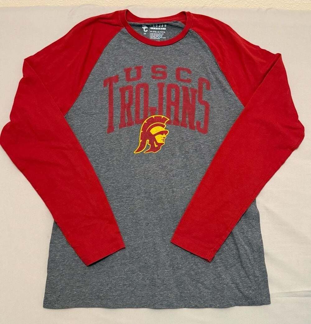 Trojan Apparel USC Trojans Raglan Long Sleeve Shirt Size M Women’s